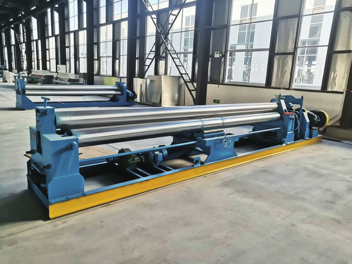 Nivelleringsmachine met drie rollen