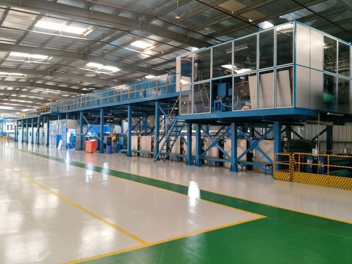Coating- en druklijn voor aluminium/stalen rollen